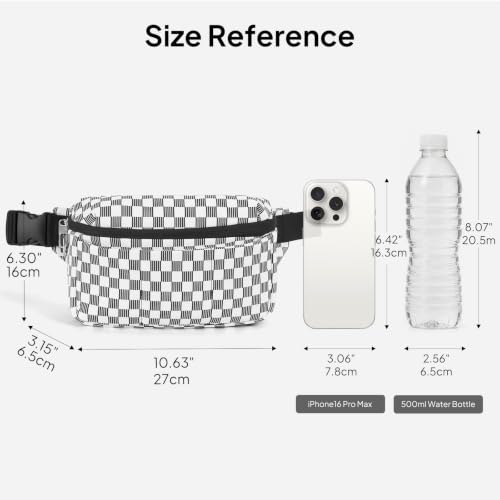 Image of TOPEAST Waist Pack 3.5L Fanny Packs with Water Bottle Holder
