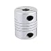 uxcell 8mm to 12mm Shaft Coupling 30mm Length 25mm Diameter Stepper Motor Coupler Aluminum Alloy Joint Connector for 3D Printer CNC Machine DIY Encoder