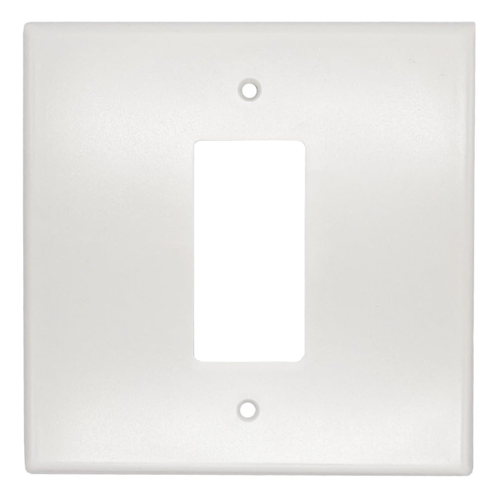 Blackett Jumbo Over Sized, 2 Gang Sized Paintable Wall Plate, 1 Opening for Rocker, GFCI (1)