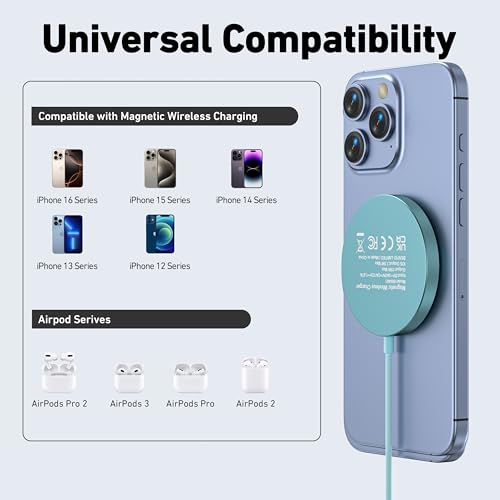 image for BENFEI Magnetic Wireless Charger 15w Compatile with MagSafe Charger/iP