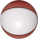 Ballstars Autograph Blank Basketball, Size 7 Regulation Size Basketball Trophy for Signing with One Large White and 6 Brown Panels, Signable Basketball