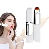 Color Changing Foundation Stick mit Bürste, 2025 Feuchtigkeitsspendende Leichte Abdeckcreme mit Pinsel, Foundation mit Mittlerer bis Voller Deckkraft für Alle Hauttypen (Natürliche Farben)