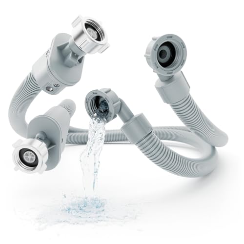 greate 2x Aquastop manguera lavadora 1,5 m 3/4 pulg - tubo lavadora entrada agua con válvula de seguridad