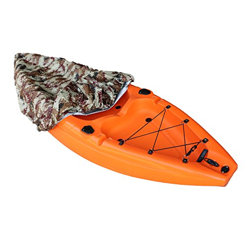 (2.6M-6M / 7.8-18Ft) Durable Kayak Canoe Storage Cockpit Dust Cover- Waterproof Uv Sunblock Shield Protector For 7 Sizes Range Fishing Boat / Kayak / Canoe / Paddle Board #TOP4