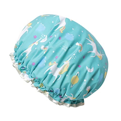 VALICLUD Cuffia Doccia Doppio Unicorno Antiolio e Leggero Adatto Per Doccia e Spa