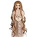TOSLEJF 1/3 1/4 1/6 Parrucca Bambola Parrucche Sintetiche Lunghe Ricci per 1/3 1/4 1/6 Bambole Accessori Baby Doll (Size : Head 17-18cm)