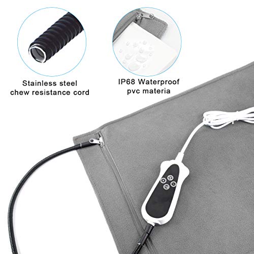 Aileepet Pet Heating Pad Dog Heating Pad Dog Cat Warming Pad Electric Heated Pad For Dogs And Cats Heating Pad Dogs Heated Mat For Dogs Indoor Warming Mat With Auto Power Off (32×20Inch)… #TOP5