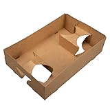 Southern Champion Tray 0120 Kraft Paperboard 4 Corner Pop Up Food and Drink Tray, 10