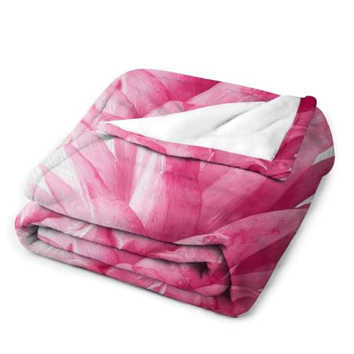 Couverture canapé rose aquarelle ananas aux finitions soignées - 4