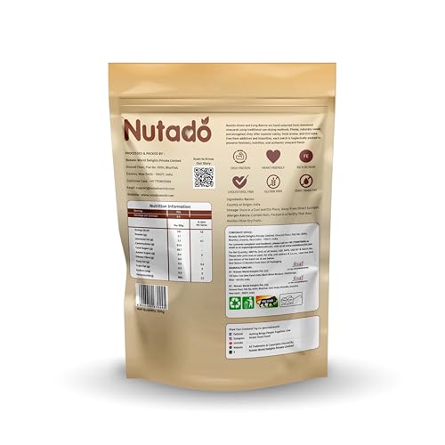 Image of Nutado Premium Indian Green Kishmish 200g |Seedless Kishmish |Long Green Raisins | Premium Dried Grapes | Dry Fruits | Healthy & Tasty Snacks | Fat Free | Source of Dietary Fiber, Potassium | Nutritious, Rich in Iron & Vitamin B | Antioxidant Rich Snack