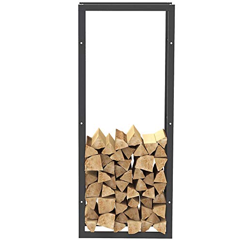 Porte-bois extérieur et intérieur support bûches étagère moderne - 4