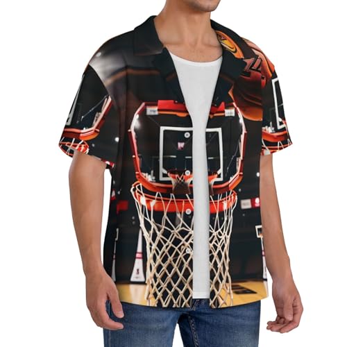 Chemise imprimé basket-ball homme coupe classique à manches courtes avec poche pratique - 5
