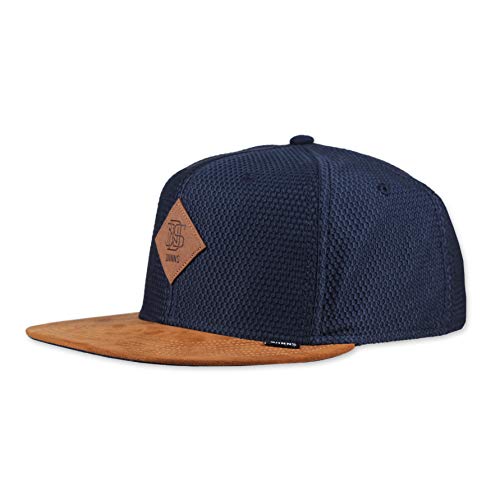 Djinns Snapback Cap 6P SB Honey Knit Navy Dunkelblau Braun, Size:OneSize
