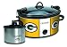 Crock-Pot Green Bay Packers NFL Cook & Carry Slow Cooker with Bonus 16-ounce Little Dipper Food Warmer