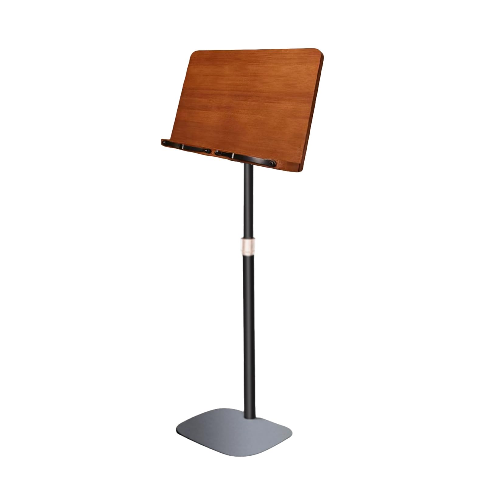 Soporte de lectura de pie, soporte portátil para libros y música, altura y ángulo ajustables, fácil montaje, independiente