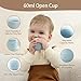 Moonkie Trinklernbecher Baby Silikon | 2er-Pack Offener Lernbecher ab 4 Monate | BPA-frei | mit Messskala | 60ml Tiny Cup(Äther/Mint)