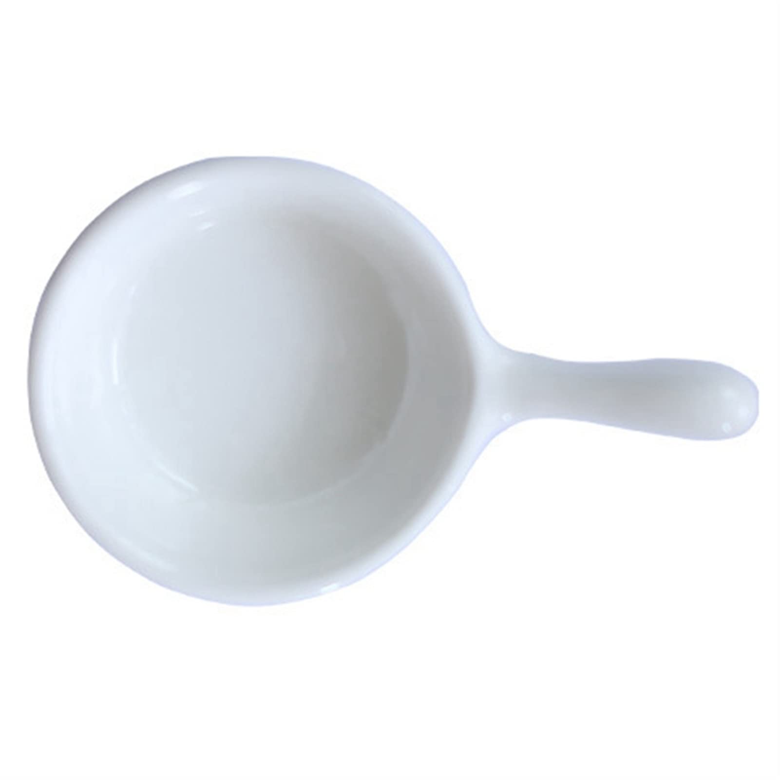 LIPINGJING 0201 Sauce Bowls Soy Sauce Dish Ceramic Sauce Dish Dipping Plate Seasoning Container With Handle Condiment Bowl for Seasoning Condiments Appetizer (Color : White)
