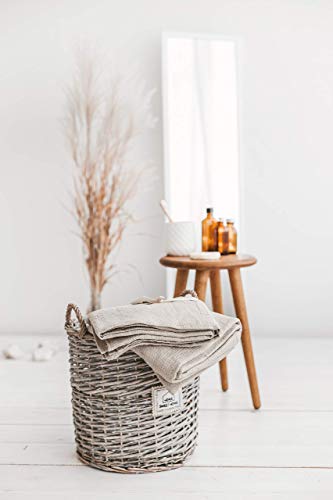 100% Linen Bath Sheet 36X72 - Waffle Weave Linen Bath Towel Oversized - Lightweight Absorbent Thin Waffle Bath Sheets Towels For Adults - Quick-Drying Xl Travel Towel - Linen Bath Towel Extra Large #TOP7