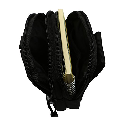 Lefright 1000D Black Tactical Backpack Molle Military Edc Man Universal Outdoor Gear Holster Utility Pouch Carrying Capacity Belt Waist Bag For Iphone 7 Plus Moto Z Play With Protective Case #TOP4