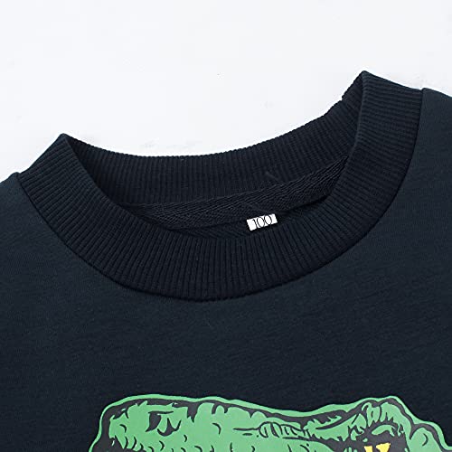 Image of Popshion Toddler Boys Sweatshirt Cotton Lightweight Kids Winter Warm Sweater Crewneck Pullover Tops