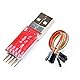 Hailege 2pcs CP2102 USB 2.0 to TTL UART Serial Converter Module 5Pin STC PRGMR with Dupont Wire