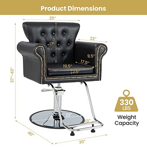 S-AFSTAR-Salon-Chair-Heavy-Duty-Hydraulic-Barber-Chair-Height-Adjustable-360-Rotation-PVC-Leather-Hair-Styling-Chair-Retro-Spa-Salon-Styling-Beauty-Equipment-for-Makeup-Tattoo-Chair