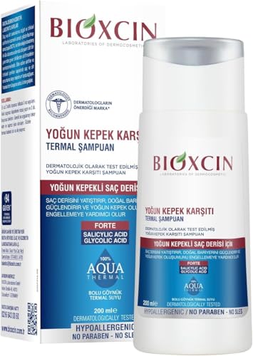 BIOXCIN Aquathermal Anti-Schuppen Shampoo 200 ml – Intensive Pflege gegen starke Schuppen und Juckreiz, mit Octopirox, Zink und Probiotika