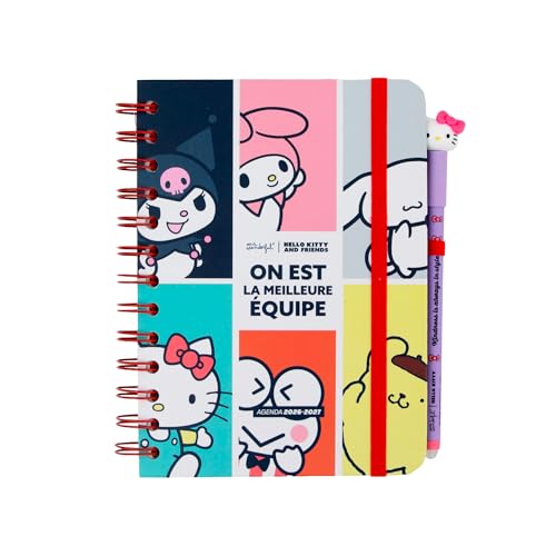 Agenda semanal Hello Kitty 2026 2027 para evitar el desorden diario 3