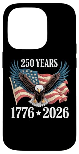 250 Anniversary USA 2026 Patriotic Eagle 250th 4th of July �X�}�z�P�[�X iPhone 14 Pro �p