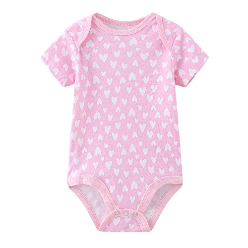 Kiddiezoom Baby Girl 5-Pack Short-Sleeve Bodysuit Bodysuit #TOP1