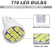 GLOFE T10 194 168 White LED Dash Instrument Lights Bulbs with T10 Twist Lock Socket, Super Bright T10 Instrument Panel Gauge Cluster Dashboard LED Light Bulbs 12V 8-SMD LED Chipset, 20Pcs/Set