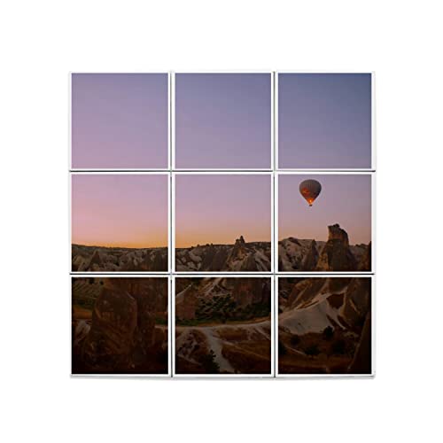 Carreaux céramique 20x20 cm décoration murale montagne et ballon