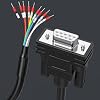 DB9 Serial Extension Cable Solderless 10FT, DB9 Female to Bare Wire with Cable Marker 26AWG, All 9 Core Wires Equipped with Number Tubes, Supporting RS232, RS485 and CAN-BUS Communication Protocols
