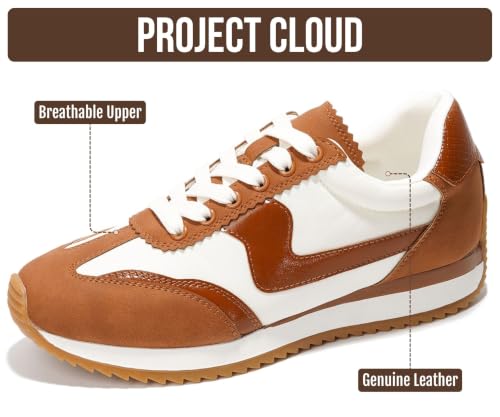 Image of Project Cloud Fashion Sneakers for Women 2026 - Lightweight Lace-Up Shoes for Women with Memory Foam Insoles - Trendy Womens Shoes - Non-Slip, Comfortable Womens Sneakers (Madison)