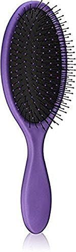 Bristle Paddle Hair Brush, Metallic Purple