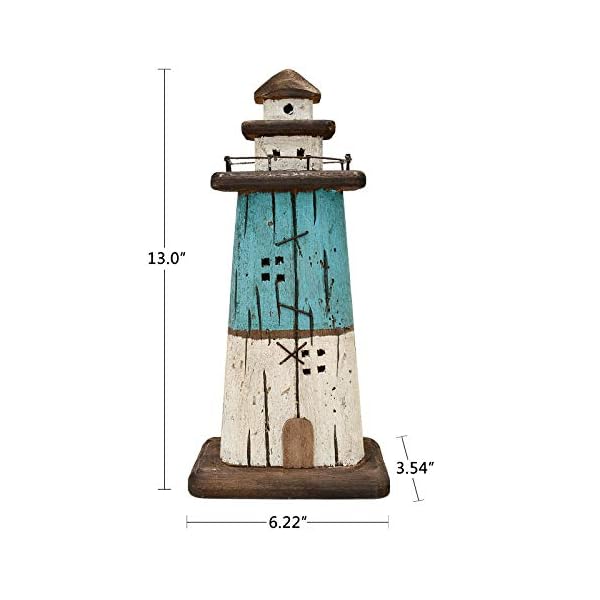   Rustic-Wood-Lighthouse-Decor-Tabletop-Nautical-DecorWooden-Lighthouse-Nautical-Decoration-Beach-Themed-Decoration-Coastal-Decor-Lighthouse-Decoration-for-Home-Mediterranean-Decor130H