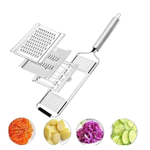 Cortadora de vegetales 4 en 1 acero inoxidable 3 piezas miniatura 1