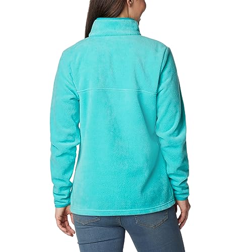Image of Columbia Womens Benton Springs Half Snap II Pull Over Fleece Jacket, Dark Stone /Canoe /Vintage Blue, 3X