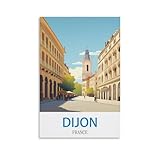 NPRZM Metall-Blechschild, Plakette, Poster, Dijon, 