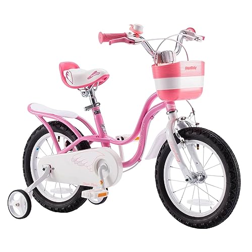 RoyalBaby Little Swan 12" Carbon Steel Kids Bike w/Dual Hand