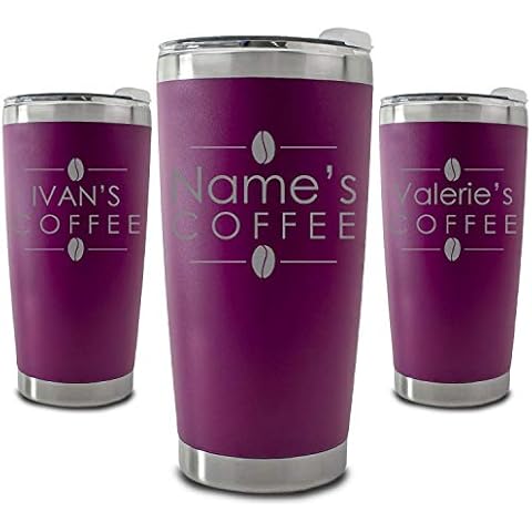 Personalised 500ml Dark Purple Travel Cup Cover