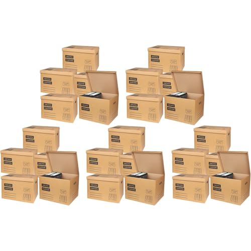 BURI 25x Archivkarton Aktenkarton Aktenordner mit Klappdeckel und...