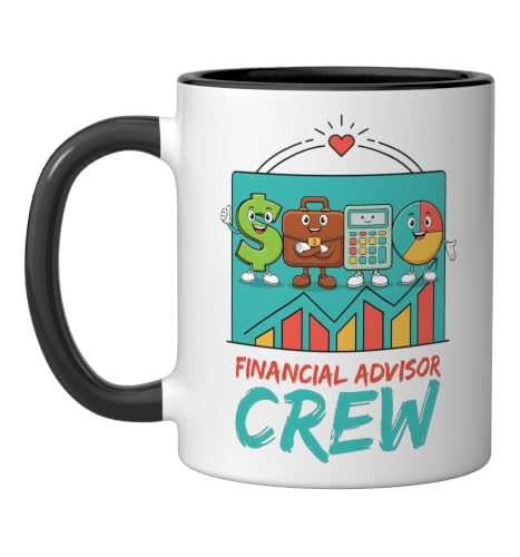 Financial Advisor Wealth Management Investment Planner Ceramic Mug, Black/White, 11oz