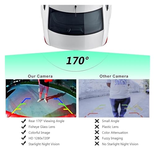 Caméra recul véhicule AHD 1920x1080P grand angle pour Toyota Corolla 07-13