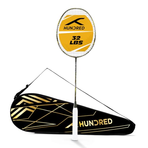 Image of Hundred T-Rex Unstrung Badminton Racket with Full Cover | 84 Grams | Maximum Tension ≤32 lbs
