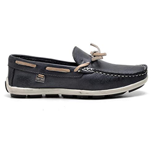 Mocassim Dockside Infantojuvenil Couro Legítimo Soft Peruíbe Império - Bg-7654 - Marinho (33)