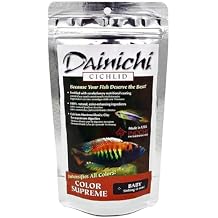 Dainichi Cichlid Food - Color SUPREME Sinking Baby Pellet - 8.8 Ounce