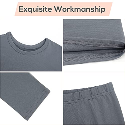 Womens Thermal Underwear Set Long Johns Base Layer Fleece Lined Top And Bottom Plus Size Thermals Sets Loungewear Black Xx-Large #TOP5