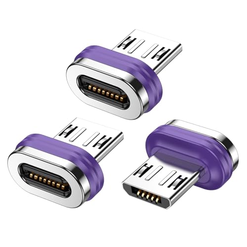 Embout magnétique micro USB 16 broches lot de 3 pour câbles de charge de smartphones et tablettes