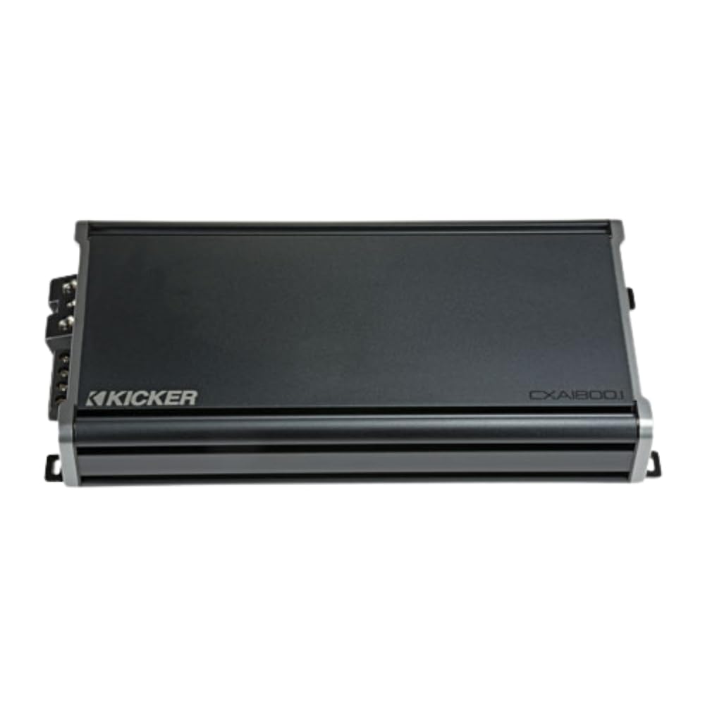 Kicker CX Series 46CXA18001T Mono Subwoofer Amplifier and 46CK4 Amp Wiring Kit and DIAS Keychain